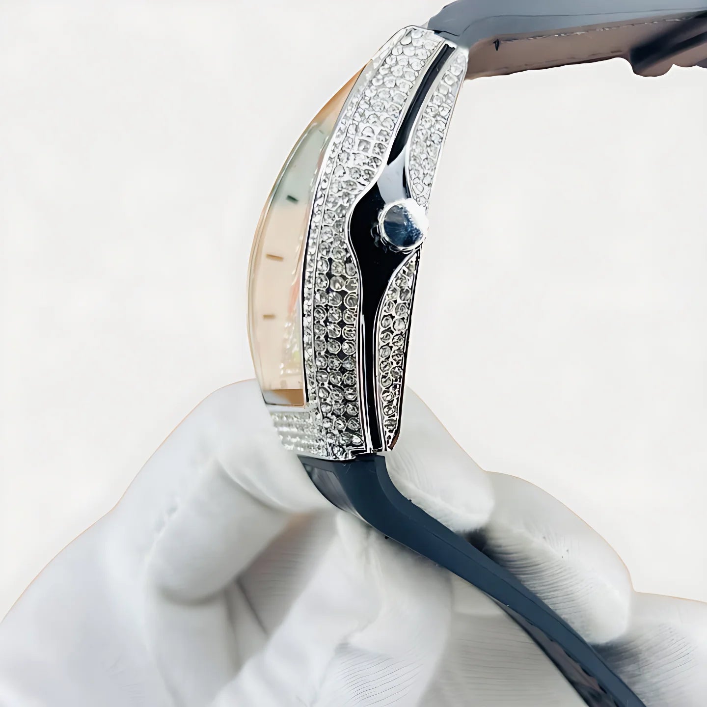 Luxury Franck Muller- Men's Watch – Diamond Dial, Premium Leather Strap