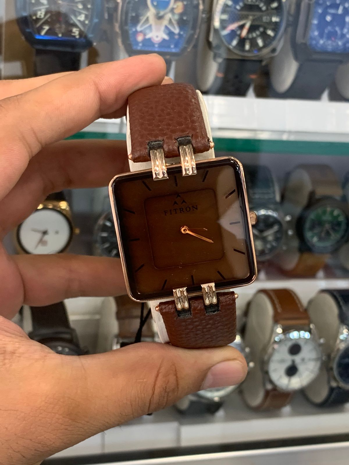 Fitron Square Dial Strap Watch (Men’s & Women’s)