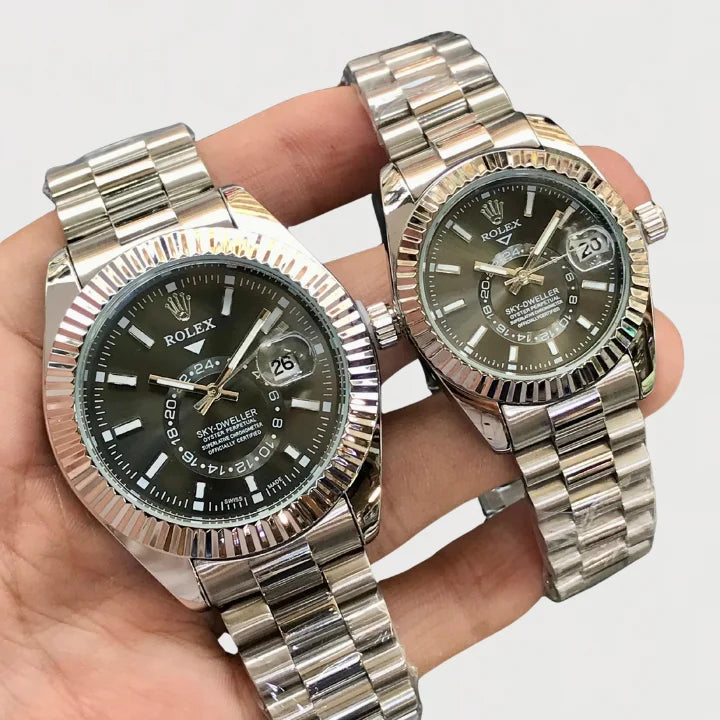 Luxury Rolex Sky-Dweller Couple Watch – Premium Edition