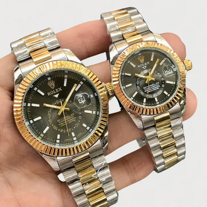 Luxury Rolex Sky-Dweller Couple Watch – Premium Edition