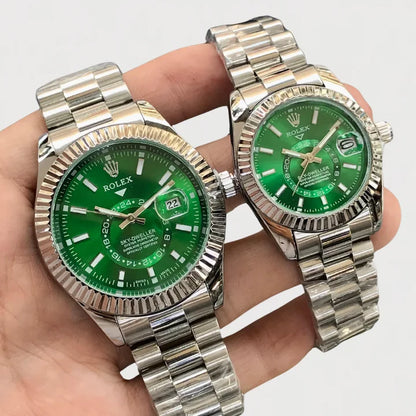 Luxury Rolex Sky-Dweller Couple Watch – Premium Edition