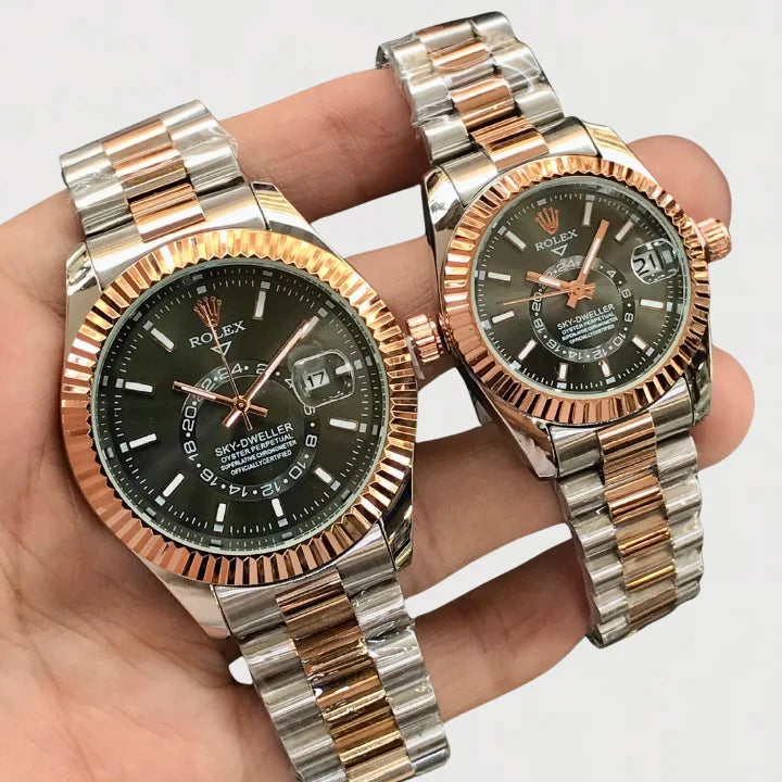 Luxury Rolex Sky-Dweller Couple Watch – Premium Edition