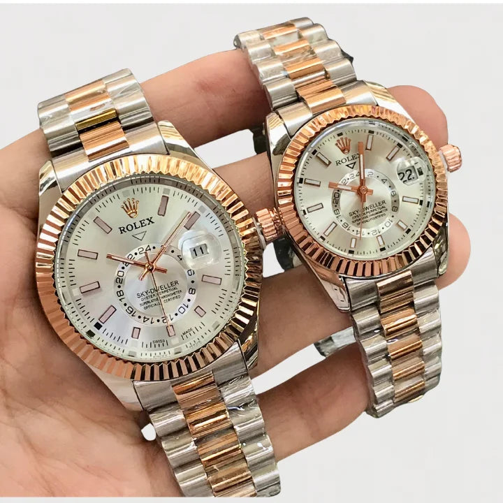 Luxury Rolex Sky-Dweller Couple Watch – Premium Edition
