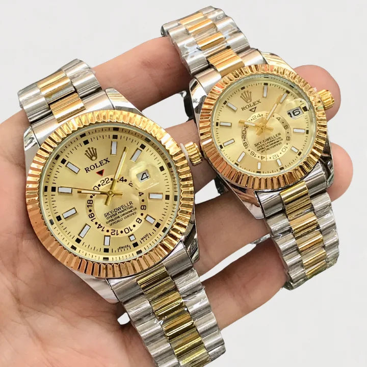 Luxury Rolex Sky-Dweller Couple Watch – Premium Edition