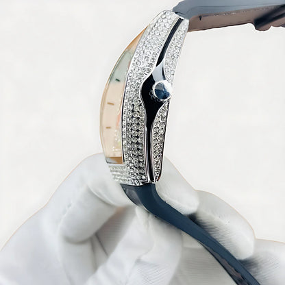 Luxury Franck Muller- Men's Watch – Diamond Dial, Premium Leather Strap