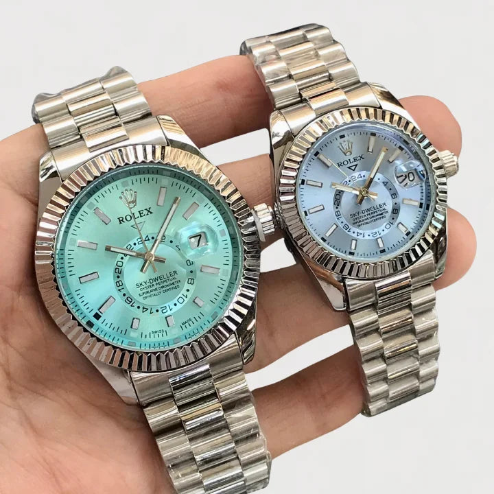 Luxury Rolex Sky-Dweller Couple Watch – Premium Edition