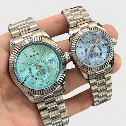 Luxury Rolex Sky-Dweller Couple Watch – Premium Edition