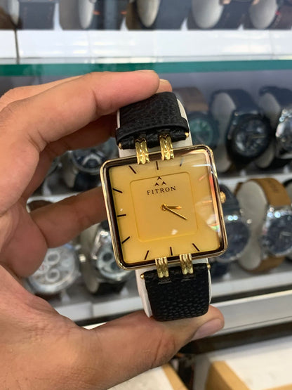 Fitron Square Dial Strap Watch (Men’s & Women’s)