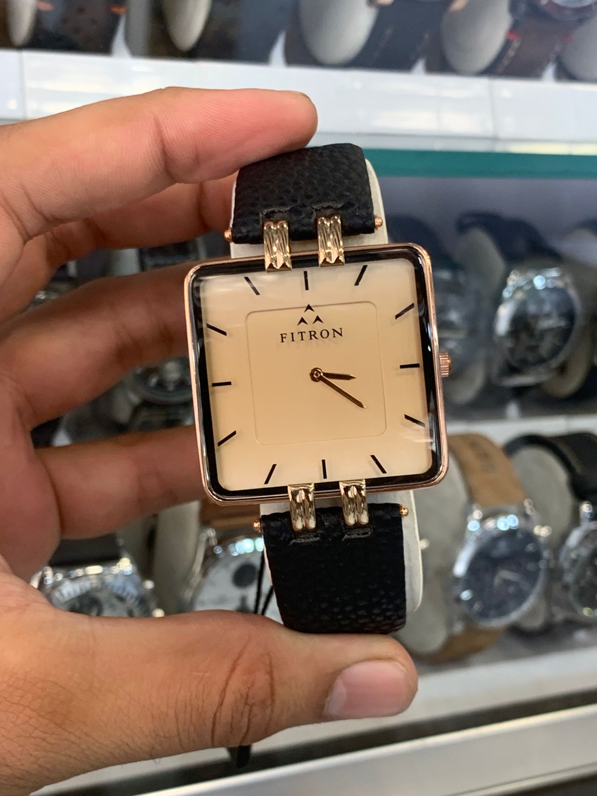 Fitron Square Dial Strap Watch (Men’s & Women’s)