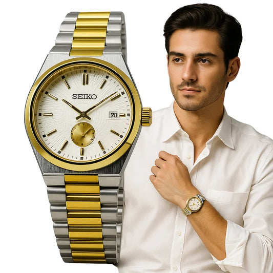 Seiko Men’s Two-Tone Stainless Steel Watch – Premium Quality