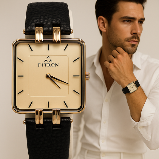 Fitron Square Dial Strap Watch (Men’s & Women’s)