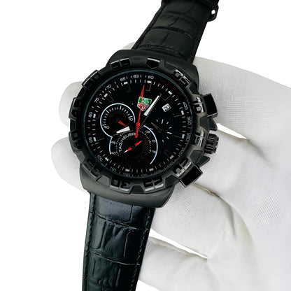 TAG Heuer Men’s Premium Chronograph Watch – Leather Strap