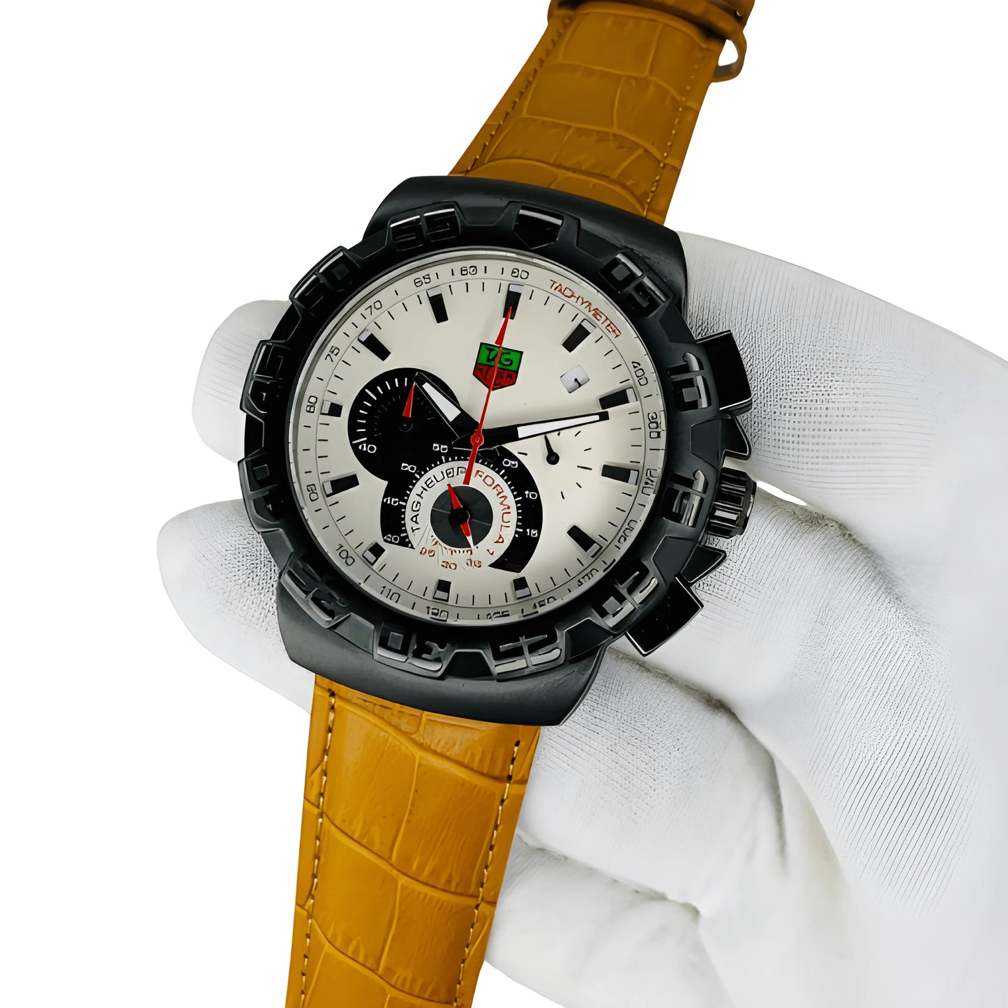 TAG Heuer Men’s Premium Chronograph Watch – Leather Strap